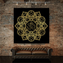 Lade das Bild in den Galerie-Viewer, Poster Om Symbol in Mandala Quadrat
