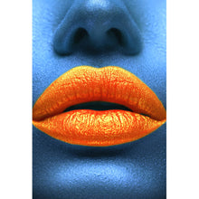 Lade das Bild in den Galerie-Viewer, Acrylglasbild Orangene Lippen No.3 Hochformat