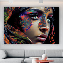 Lade das Bild in den Galerie-Viewer, Poster Orientalische Frau Digital Art Querformat