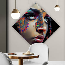 Lade das Bild in den Galerie-Viewer, Poster Orientalische Frau Digital Art Raute