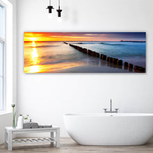 Lade das Bild in den Galerie-Viewer, Poster Ostsee bei schönem Sonnenaufgang Panorama