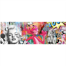Lade das Bild in den Galerie-Viewer, Poster Panther and Beauties Pop Art Panorama