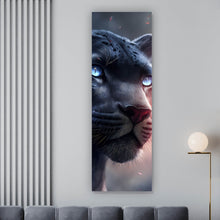 Lade das Bild in den Galerie-Viewer, Leinwandbild Panther Digital Art Panorama Hoch