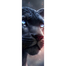 Lade das Bild in den Galerie-Viewer, Leinwandbild Panther Digital Art Panorama Hoch