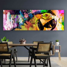 Lade das Bild in den Galerie-Viewer, Poster Papagei Modern Art Panorama