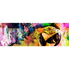 Lade das Bild in den Galerie-Viewer, Poster Papagei Modern Art Panorama