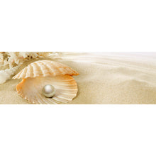 Lade das Bild in den Galerie-Viewer, Aluminiumbild Perle am Sandstrand Panorama