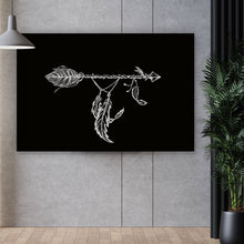 Lade das Bild in den Galerie-Viewer, Poster Pfeil mit Federn Querformat