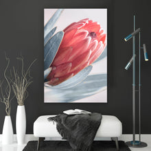 Lade das Bild in den Galerie-Viewer, Acrylglasbild Pinke Knospe Hochformat