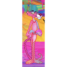Lade das Bild in den Galerie-Viewer, Acrylglasbild Pinker Panther Abstrakt Panorama Hoch
