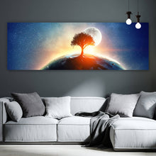 Lade das Bild in den Galerie-Viewer, Poster Planet Erde im Weltraum Panorama
