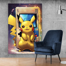 Lade das Bild in den Galerie-Viewer, Leinwandbild Poke Mon Comic Modern Art Hochformat