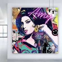 Lade das Bild in den Galerie-Viewer, Poster Pop Art Amy Quadrat