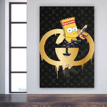 Lade das Bild in den Galerie-Viewer, Acrylglasbild Pop Art Bart Supreme Hochformat