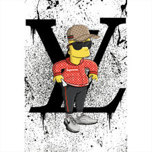 Lade das Bild in den Galerie-Viewer, Leinwandbild Pop Art Bart No.1 Hochformat