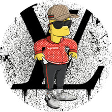 Lade das Bild in den Galerie-Viewer, Aluminiumbild Pop Art Bart No.1 Kreis