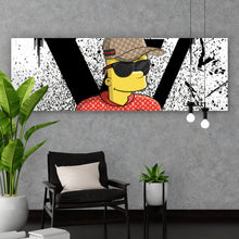 Lade das Bild in den Galerie-Viewer, Spannrahmenbild Pop Art Bart No.1 Panorama