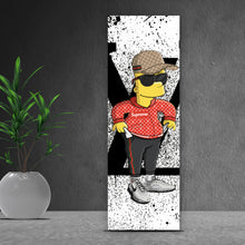 Lade das Bild in den Galerie-Viewer, Aluminiumbild Pop Art Bart No.1 Panorama Hoch