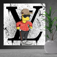 Lade das Bild in den Galerie-Viewer, Poster Pop Art Bart No.1 Quadrat