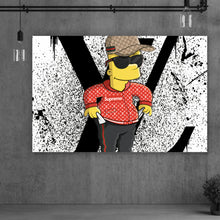 Lade das Bild in den Galerie-Viewer, Spannrahmenbild Pop Art Bart No.1 Querformat