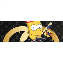 Lade das Bild in den Galerie-Viewer, Leinwandbild Pop Art Bart Supreme Panorama