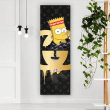 Lade das Bild in den Galerie-Viewer, Leinwandbild Pop Art Bart Supreme Panorama Hoch