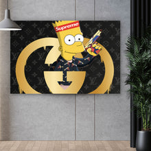 Lade das Bild in den Galerie-Viewer, Spannrahmenbild Pop Art Bart Supreme Querformat