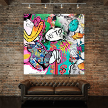 Lade das Bild in den Galerie-Viewer, Spannrahmenbild Pop Art Dagobert NFT Quadrat