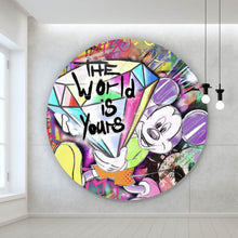 Lade das Bild in den Galerie-Viewer, Aluminiumbild gebürstet Pop Art Diamant Micky Kreis