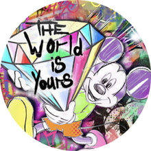 Lade das Bild in den Galerie-Viewer, Aluminiumbild gebürstet Pop Art Diamant Micky Kreis