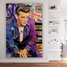 Lade das Bild in den Galerie-Viewer, Aluminiumbild Pop Art James Hochformat