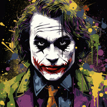 Lade das Bild in den Galerie-Viewer, Leinwandbild Pop Art Joker Abstrakt Quadrat