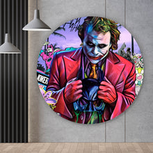 Lade das Bild in den Galerie-Viewer, Aluminiumbild Pop Art Joker Kreis