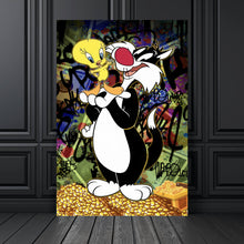 Lade das Bild in den Galerie-Viewer, Poster Pop Art Katze & Tweet Hochformat