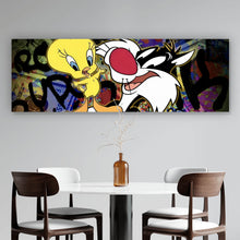 Lade das Bild in den Galerie-Viewer, Poster Pop Art Katze & Tweet Panorama