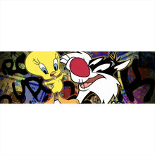 Lade das Bild in den Galerie-Viewer, Poster Pop Art Katze & Tweet Panorama