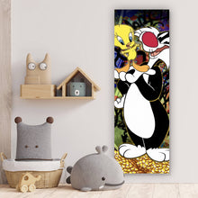 Lade das Bild in den Galerie-Viewer, Poster Pop Art Katze & Tweet Panorama Hoch