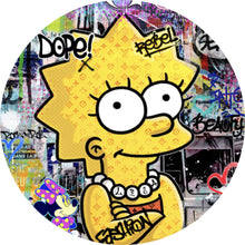 Lade das Bild in den Galerie-Viewer, Aluminiumbild Pop Art Lisa Kreis