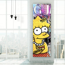 Lade das Bild in den Galerie-Viewer, Aluminiumbild Pop Art Lisa Panorama Hoch