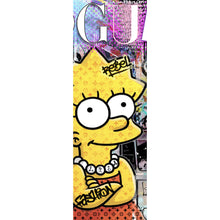 Lade das Bild in den Galerie-Viewer, Spannrahmenbild Pop Art Lisa Panorama Hoch