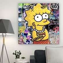Lade das Bild in den Galerie-Viewer, Poster Pop Art Lisa Quadrat