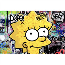 Lade das Bild in den Galerie-Viewer, Acrylglasbild Pop Art Lisa Querformat