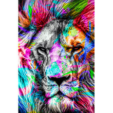 Lade das Bild in den Galerie-Viewer, Poster Pop Art Löwe Hochformat