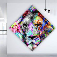 Lade das Bild in den Galerie-Viewer, Poster Pop Art Löwe Raute