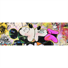 Lade das Bild in den Galerie-Viewer, Aluminiumbild gebürstet Pop Art Micky famous Panorama