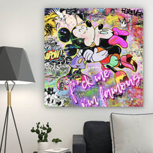 Lade das Bild in den Galerie-Viewer, Poster Pop Art Micky famous Quadrat