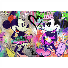 Lade das Bild in den Galerie-Viewer, Acrylglasbild Pop Art Micky Love No.1 Querformat