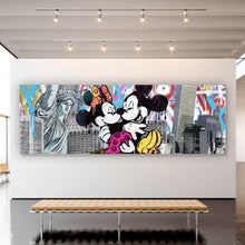 Lade das Bild in den Galerie-Viewer, Aluminiumbild Pop Art Micky Love No.2 Panorama