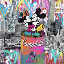 Lade das Bild in den Galerie-Viewer, Poster Pop Art Micky Love No.2 Quadrat