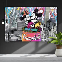 Lade das Bild in den Galerie-Viewer, Acrylglasbild Pop Art Micky Love No.2 Querformat